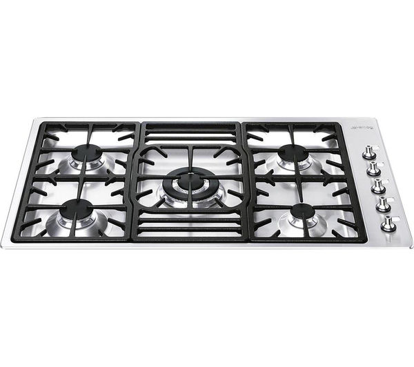 SMEG Classic PGF95-4 Gas Hob - Stainless Steel, Stainless Steel