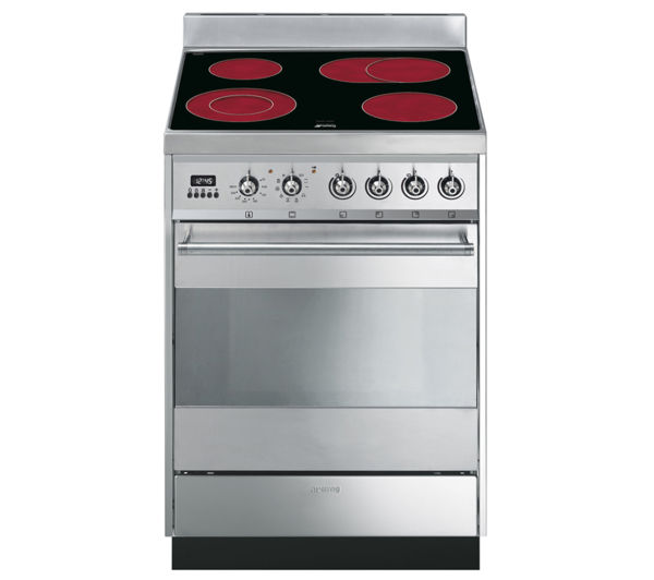 SMEG Symphony Electric Ceramic Cooker - Stainless Steel, Stainless Steel