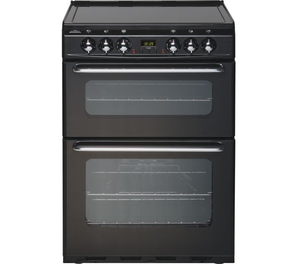 NEW WORLD EC600DOm 60 cm Electric Ceramic Cooker - Black, Black