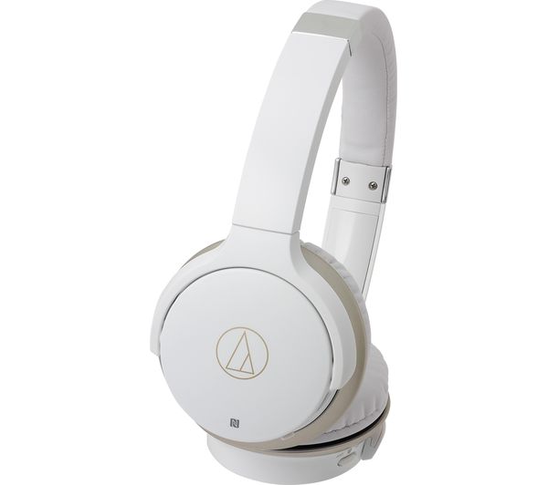 AUDIO TECHNICA ATH-AR3BT Wireless Bluetooth Headphones - White, White