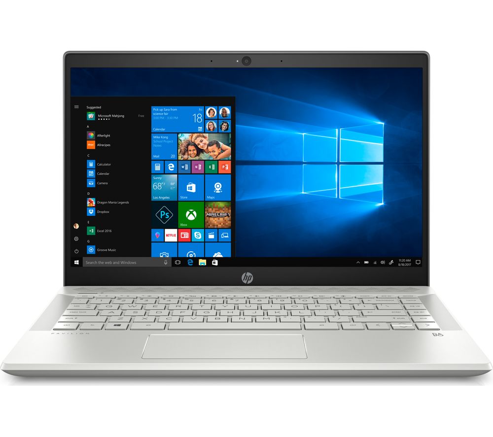HP Pavillion 14" Intel® Core i3 Laptop - 128 GB SSD, Silver, 14-ce1507sa, Silver