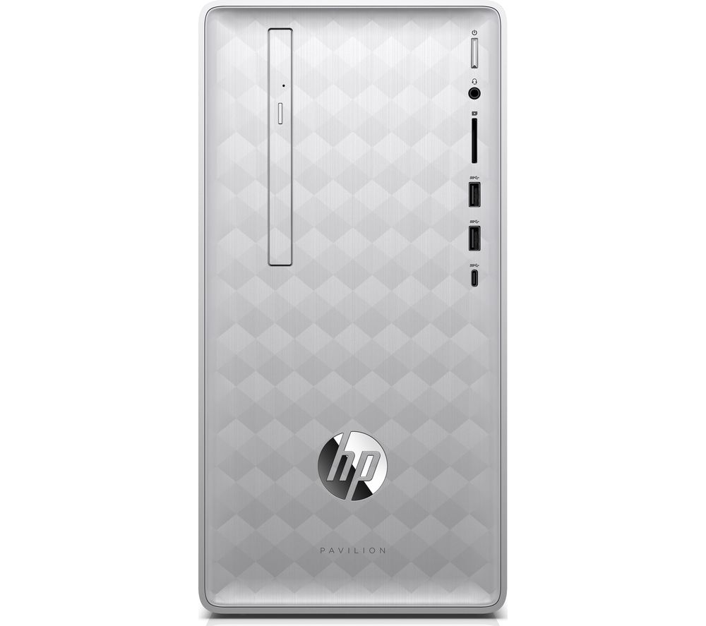 HP Pavilion 590 Desktop PC - Intelu0026regCore i5, 1 TB HDD, Silver, Silver