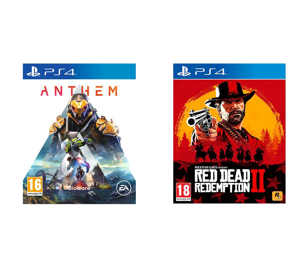 PS4 Anthem & Red Dead Redemption 2 Bundle, Red