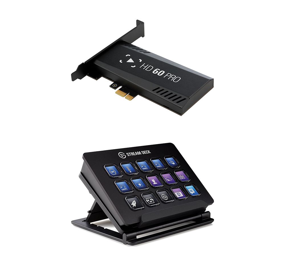 ELGATO HD60 Pro PCIe Game Capture Card & Stream Deck Bundle