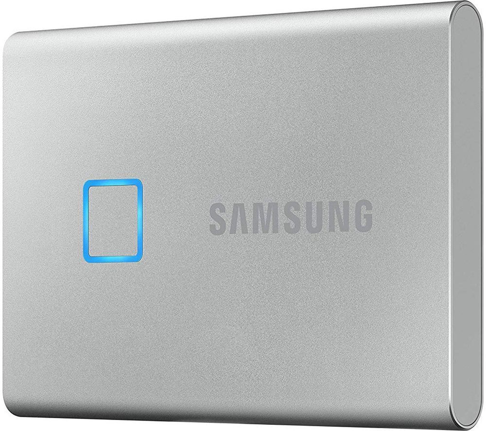 SAMSUNG T7 Touch External SSD - 1 TB, Silver, Silver