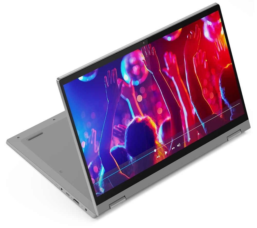 LENOVO IdeaPad Flex 5i 14" 2 in 1 Laptop - Intel®Core i3, 128 GB SSD, Grey, Grey