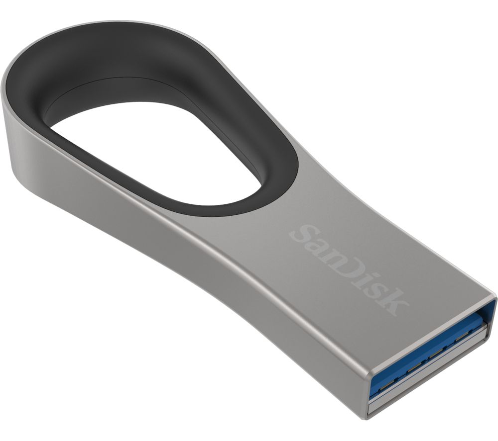 SANDISK Ultra Loop USB 3.0 Memory Stick - 128 GB, Silver, Silver/Grey