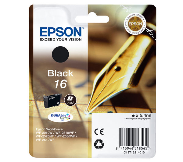 EPSON Pen & Crossword T1621 Black Ink Cartridge