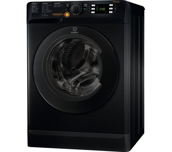 Indesit Washer Dryer XWDE 861480X K 8 kg  - Black, Black