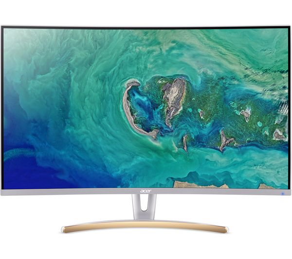 ACER ED323QURwidpx Quad HD 31.5" Curved VA LCD Monitor - White & Gold, White
