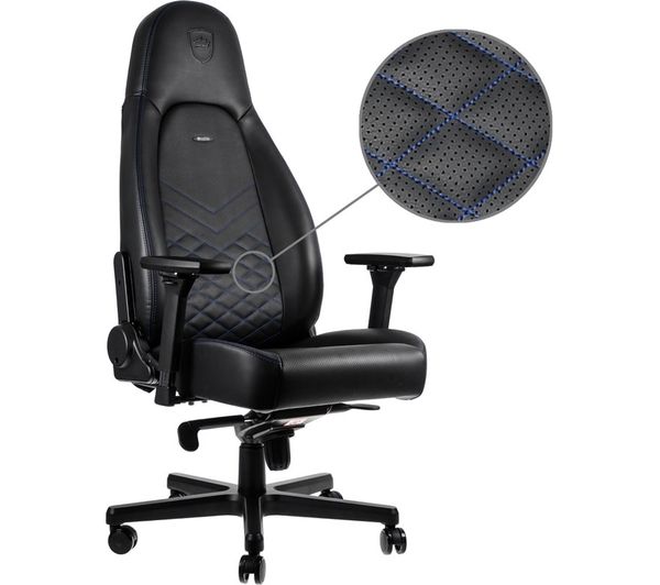 NOBLECHAIRS ICON Gaming Chair - Black & Blue, Black