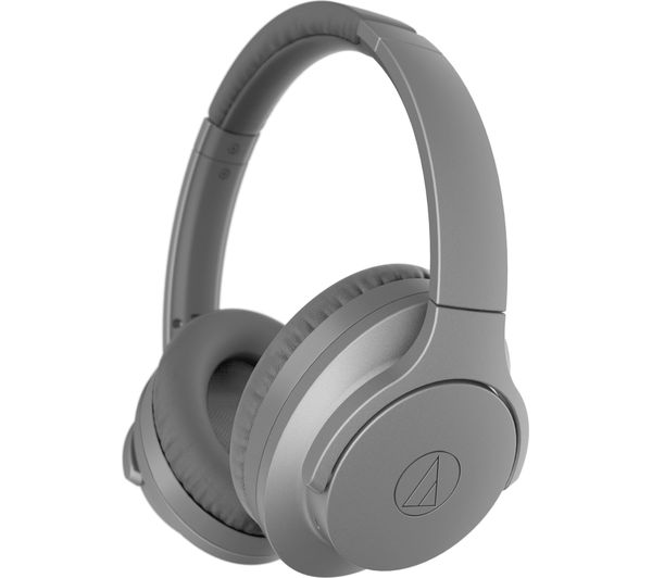 AUDIO TECHNICA QuietPoint ATH-ANC700BT Wireless Bluetooth Noise-Cancelling Headphones - Grey, Grey