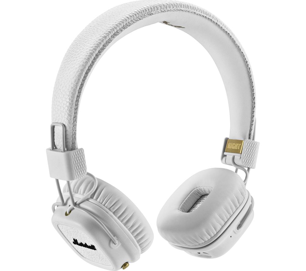 Marshall Major III Wireless Bluetooth Headphones - White, White