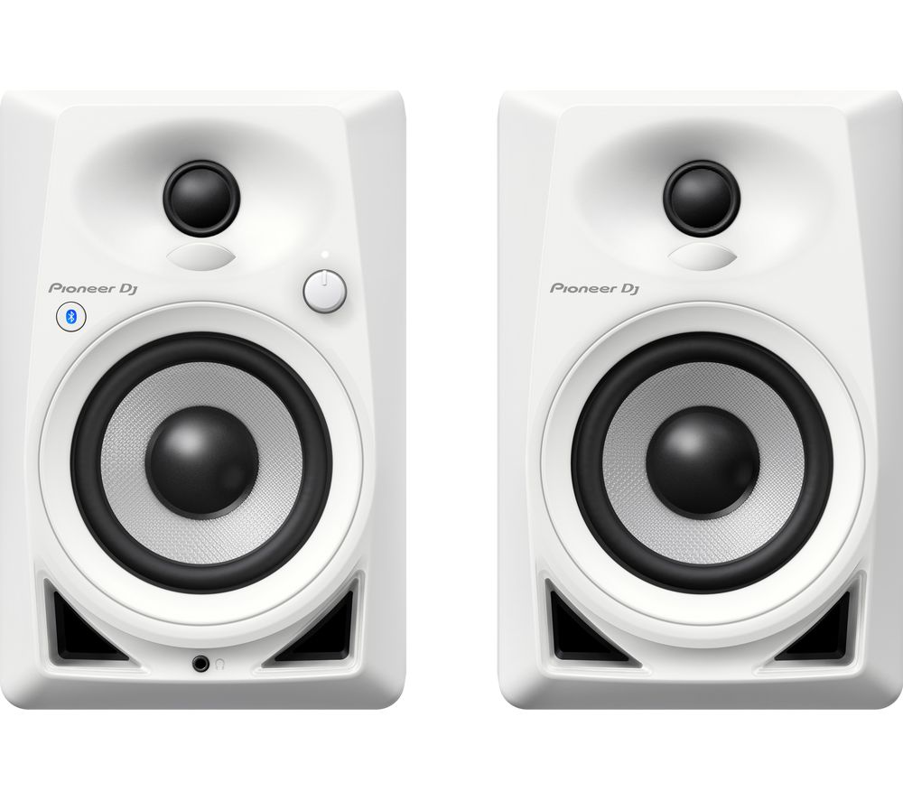PIONEER DM-40BT-W 2.0 Bluetooth DJ Monitor Speakers - White, White