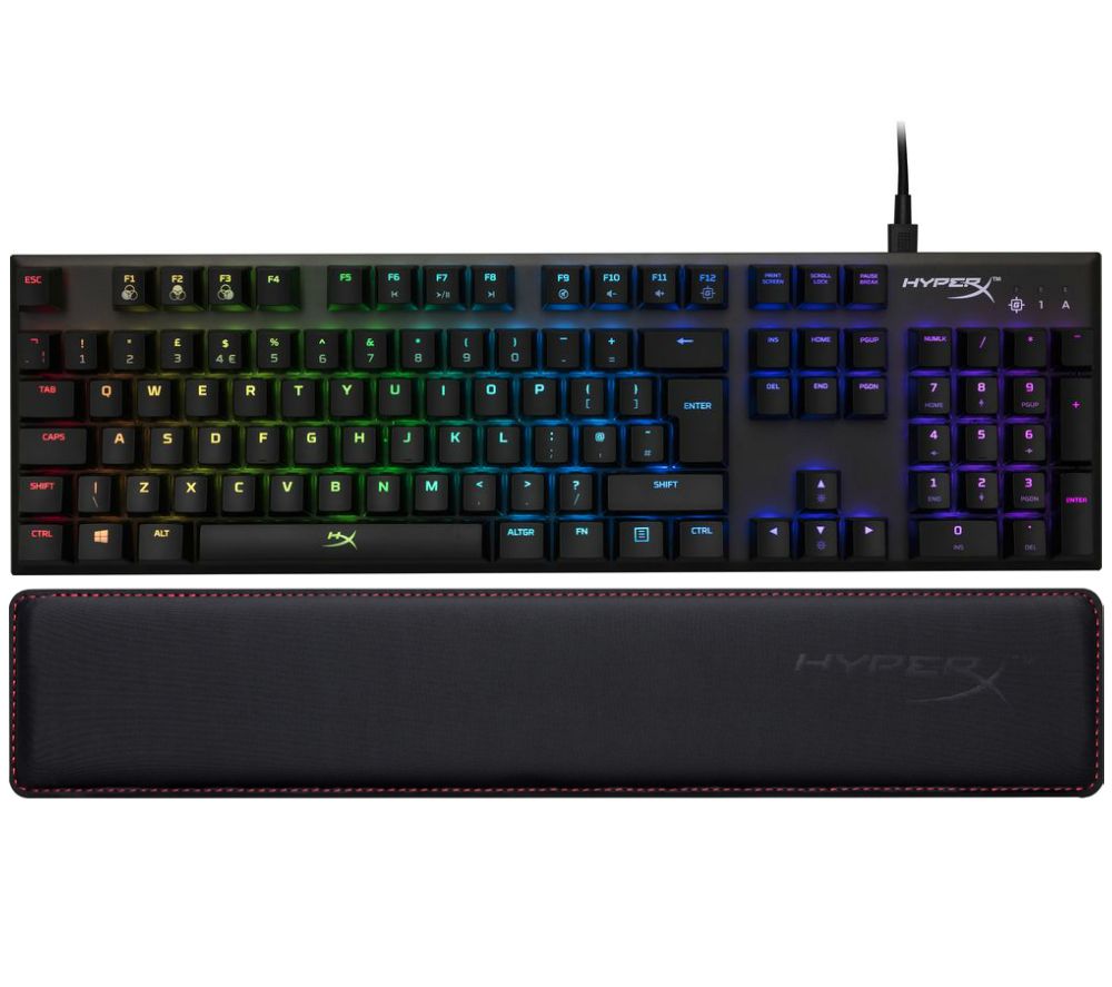 HYPERX Alloy FPS RGB Mechanical Gaming Keyboard & Wrist Rest Bundle