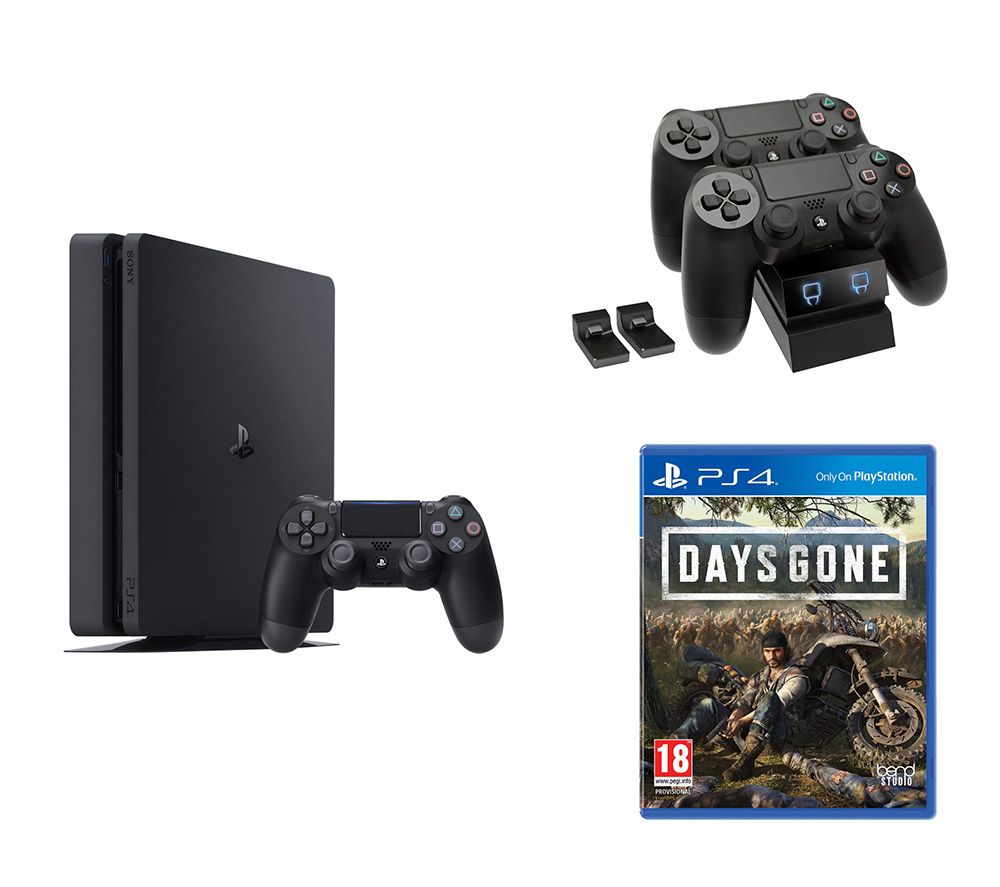 SONY PlayStation 4, Days Gone & Twin Docking Station Bundle - 1 TB, Red