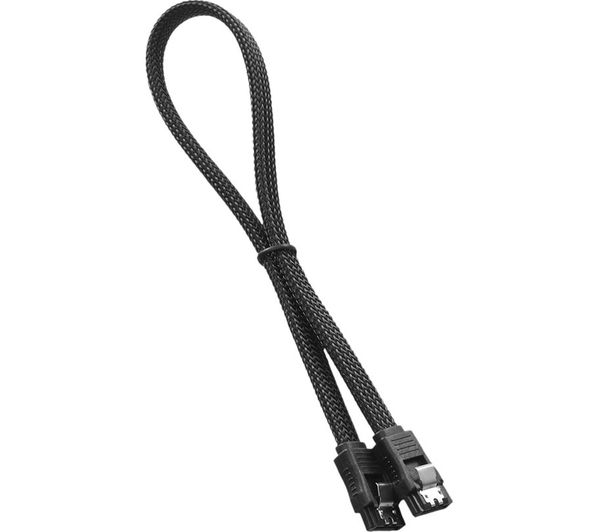 CABLEMOD ModMesh 30 cm SATA 3 Cable - Black, Black