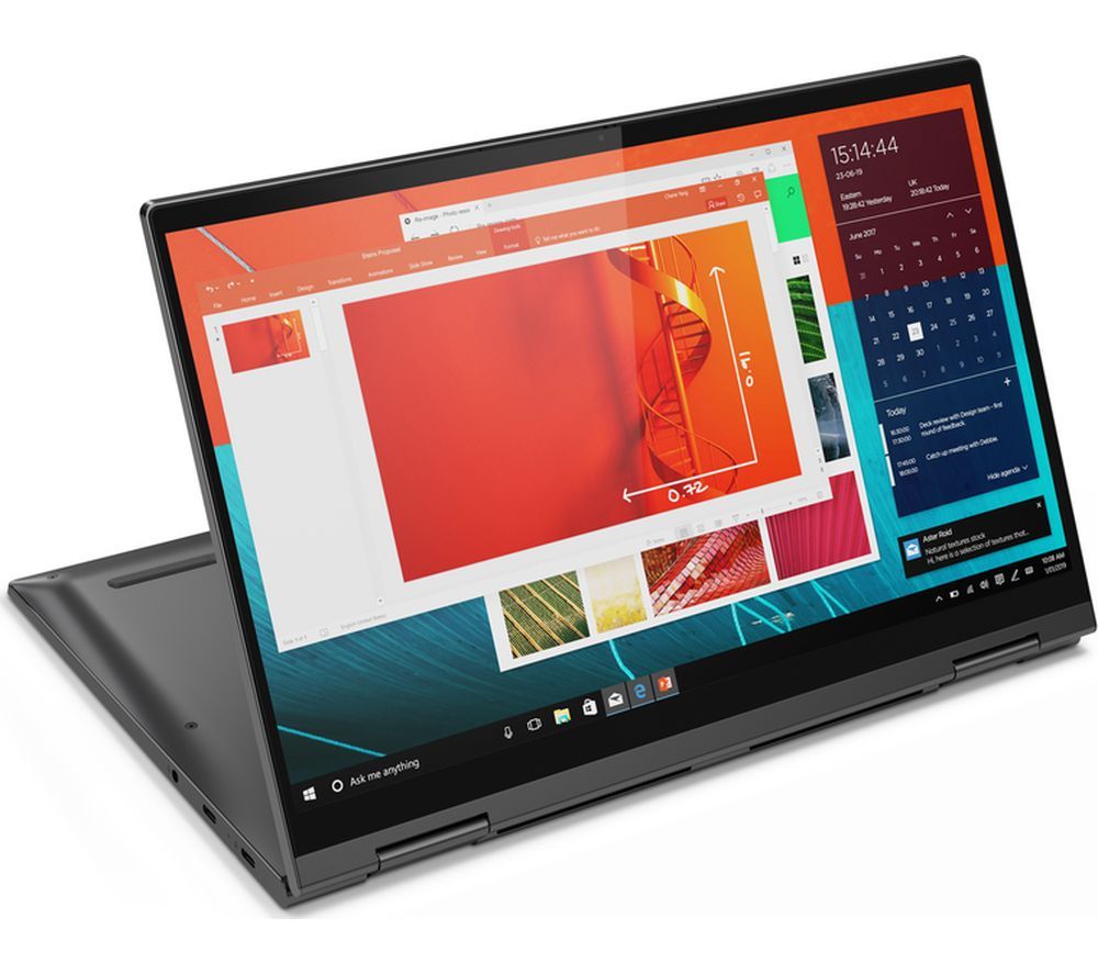 LENOVO YOGA C740 14" 2 in 1 Laptop - Intelu0026regCore i5, 256 GB SSD, Grey, Grey