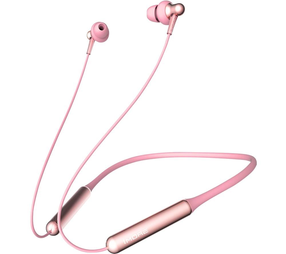 1MORE Stylish Dual-Dynamic E1024BT Wireless Bluetooth Earphones - Pink, Pink