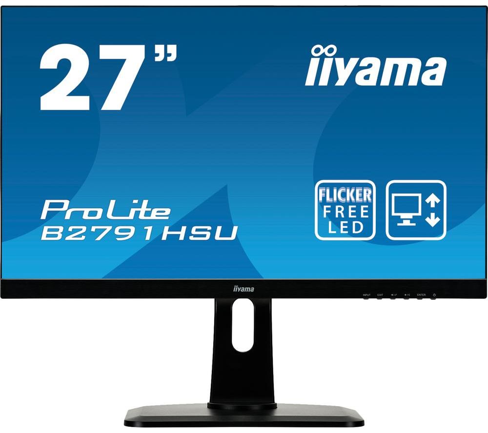 IIYAMA ProLite B2791HSU-B1 Full HD 27" LCD Monitor - Black, Black