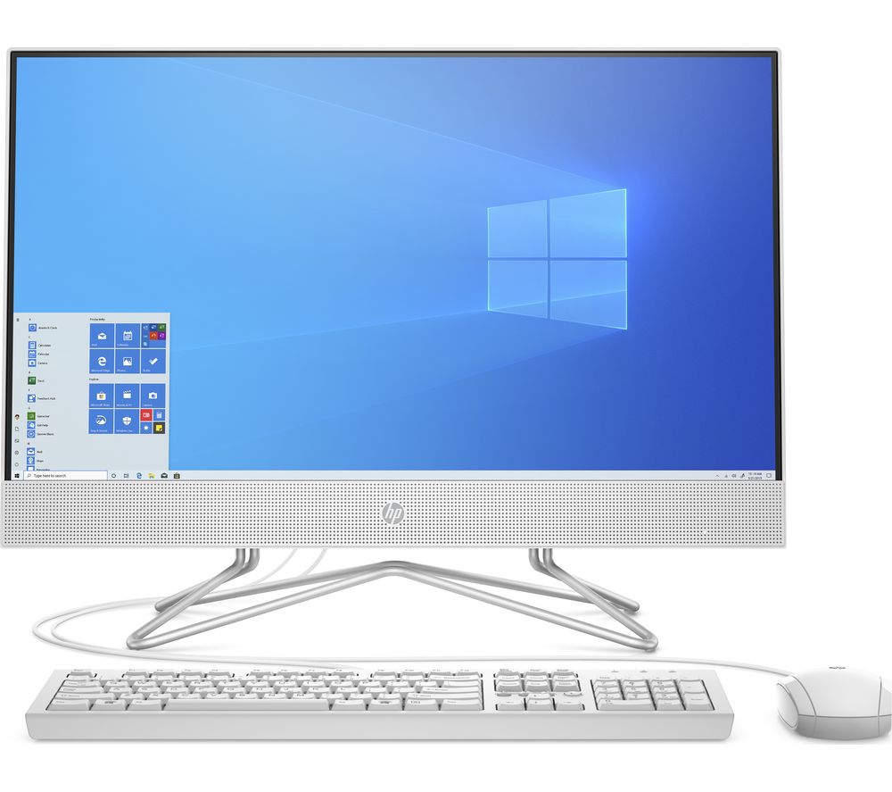 HP 24-df0015na 23.8" All-in-One PC - Intel®Core i3, 256 GB SSD, White, White