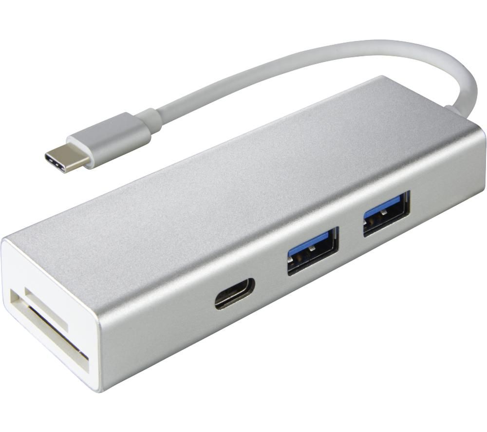 HAMA Aluminium USB-C 4-port Connection Hub