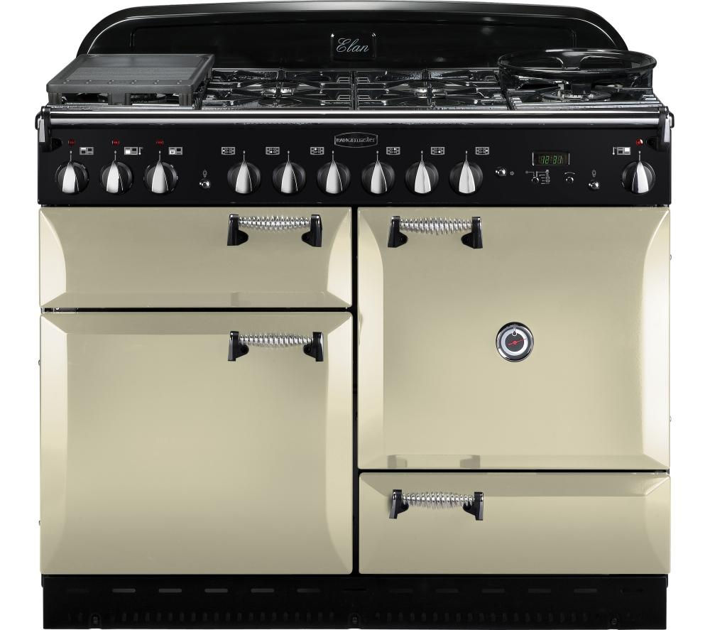 RANGEMASTER Elan 110 Dual Fuel Range Cooker - Cream, Cream