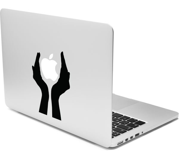 CASEIT 13" MacBook Decal - Open Hands, Black
