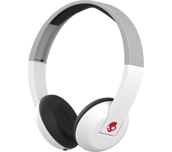 SKULLCANDY Uproar S5URHW-457 Wireless Bluetooth Headphones - White, Grey & Red, White
