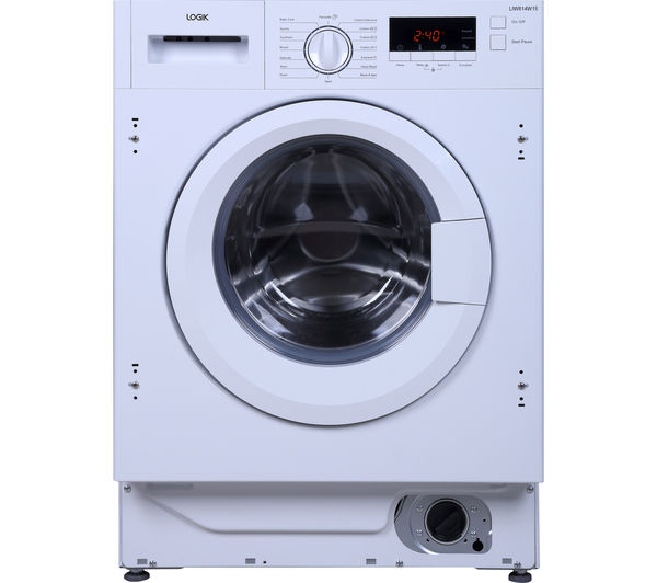 LOGIK LIW814W15 Integrated Washing Machine - White, White