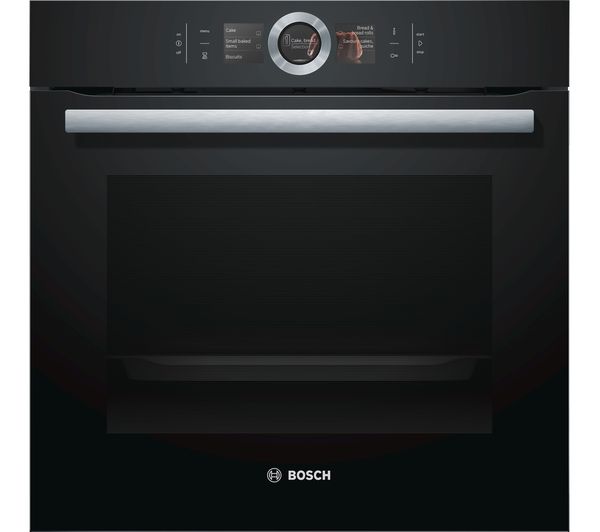 BOSCH HBG656RB6B Single Oven - Black & Stainless Steel, Stainless Steel