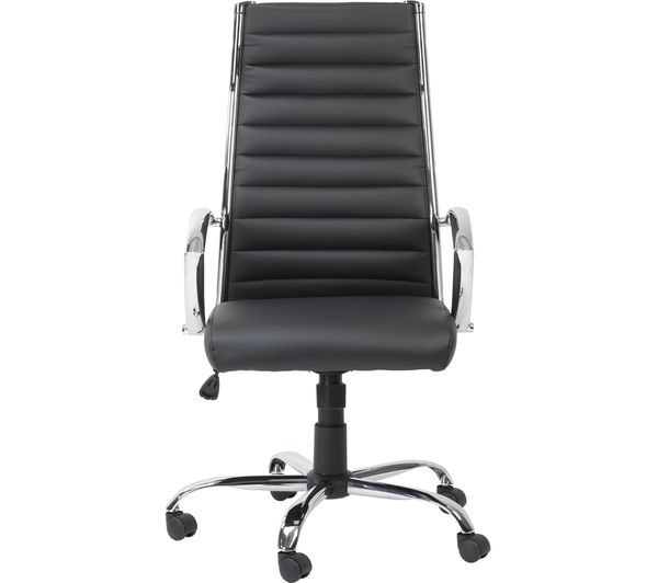 ALPHASON Hartford Leather-look Tilting Executive Chair - Black, Black