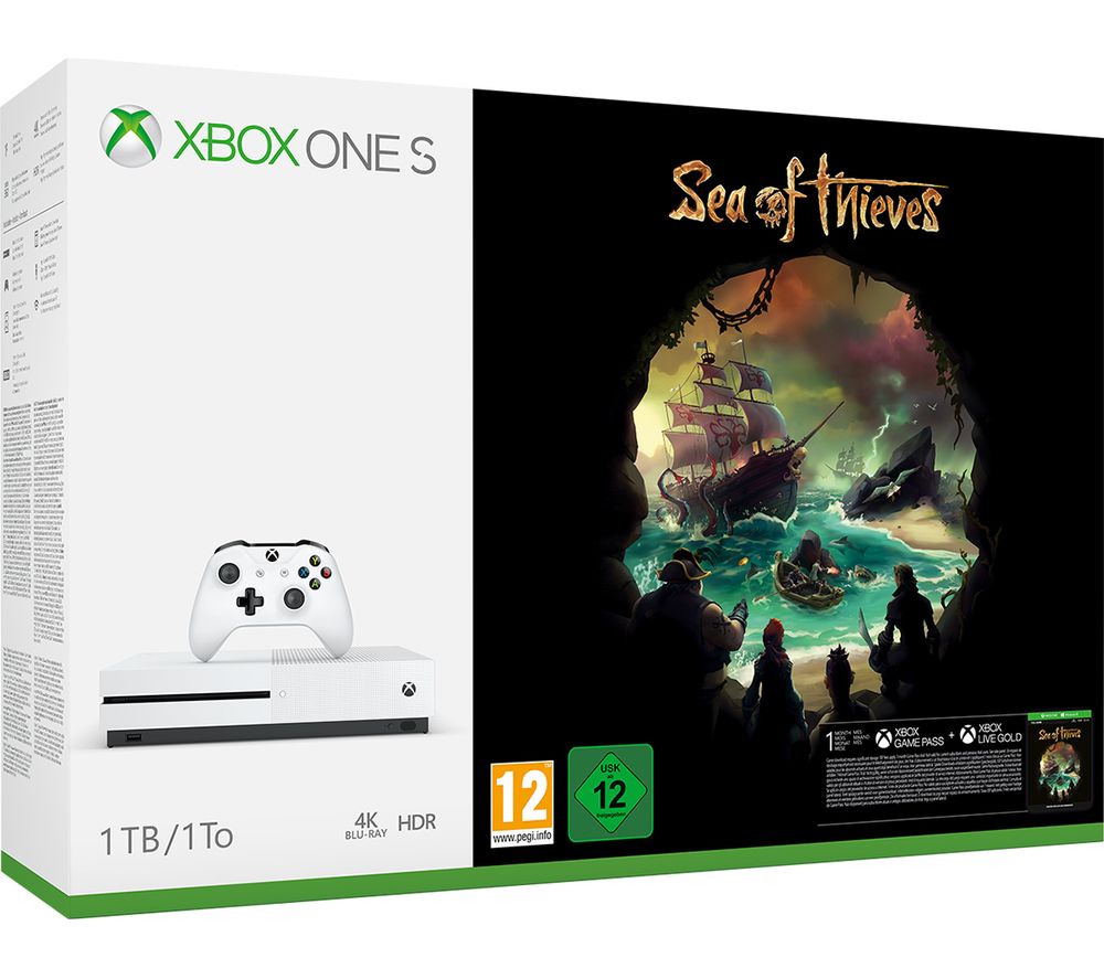 MICROSOFT Xbox One S with Sea of Thieves