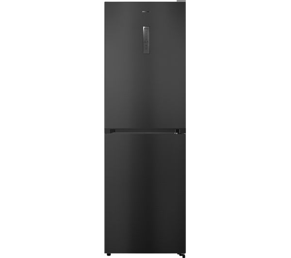 HISENSE RB412N4AF1 50/50 Fridge Freezer - Black Steel, Black