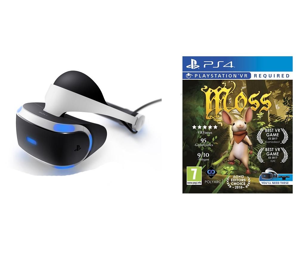SONY PlayStation VR Starter Pack & Moss PS VR Bundle, White