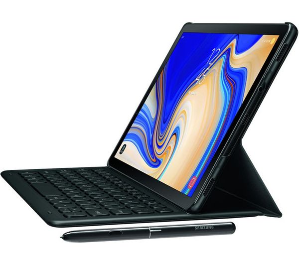 SAMSUNG 10.5" Galaxy Tab S4 Keyboard Folio Cover - Black, Black