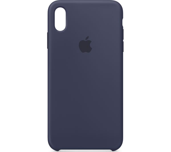 APPLE iPhone XS Max Silicone Case - Midnight Blue, Blue