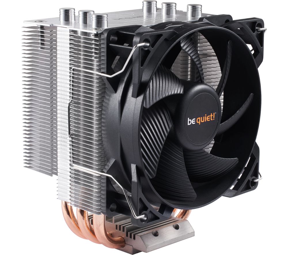 BE QUIET Pure Rock Slim 92 mm CPU Cooler, Silver/Grey