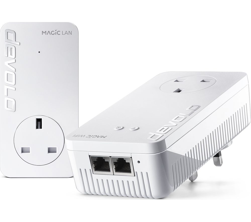 DEVOLO Magic 2 WiFi Next Powerline Starter Kit - Twin Pack, White