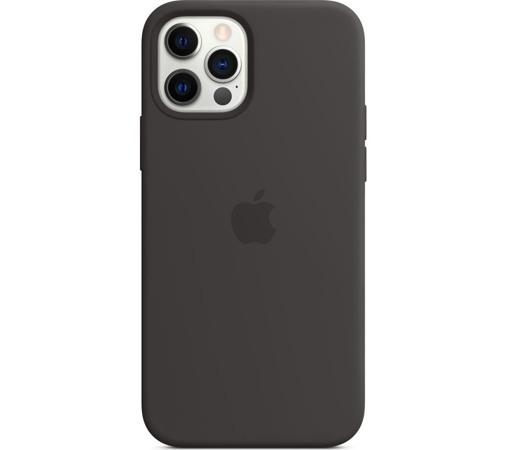 APPLE iPhone 12 & 12 Pro Silicone Case with MagSafe - Black, Black