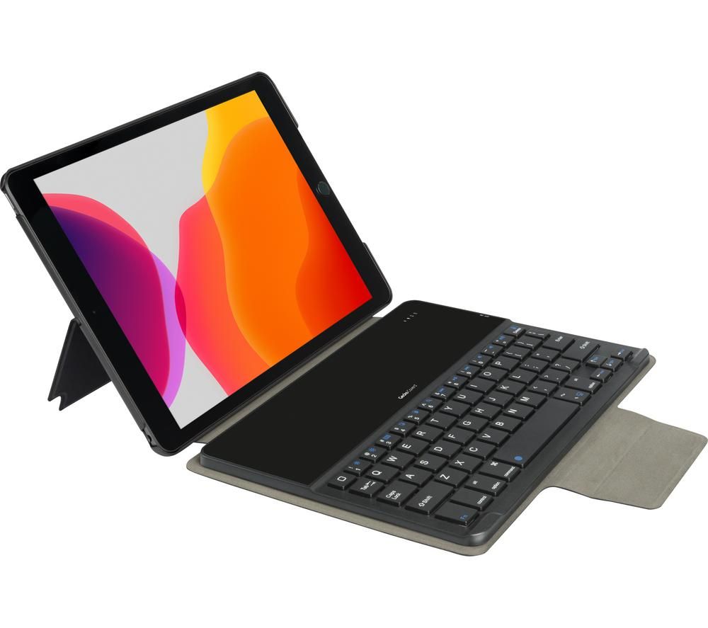 GECKO COVERS V10T74C1 iPad 10.2" Keyboard Folio Case - Black, Black