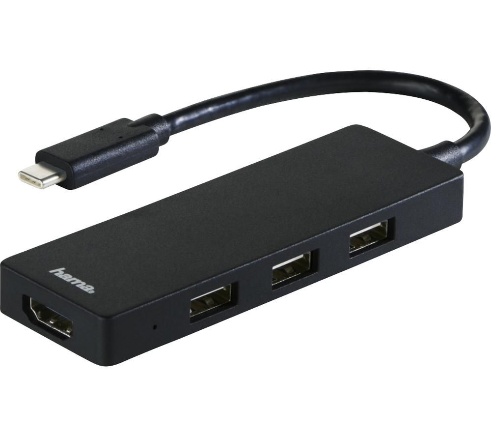 HAMA 00135762 4-port USB-C Connection Hub