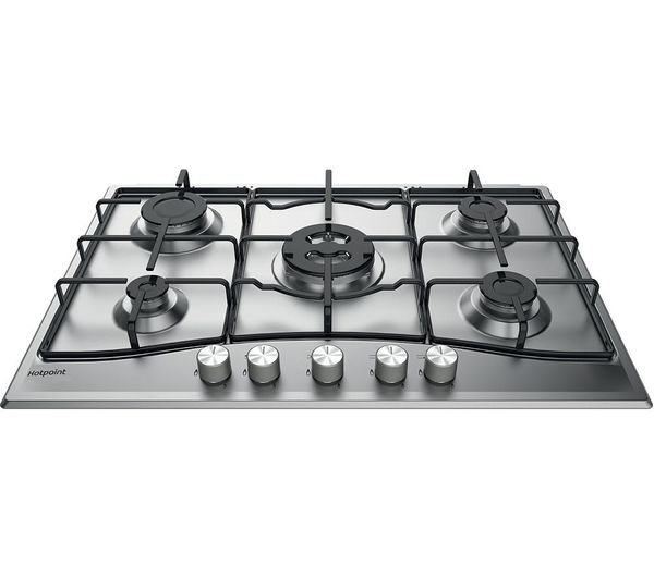 HOTPOINT PCN 752 U/IX/H Gas Hob - Stainless Steel, Stainless Steel