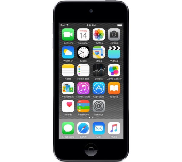 APPLE iPod touch - 128 GB, 6th Generation, Space Gray, Gray