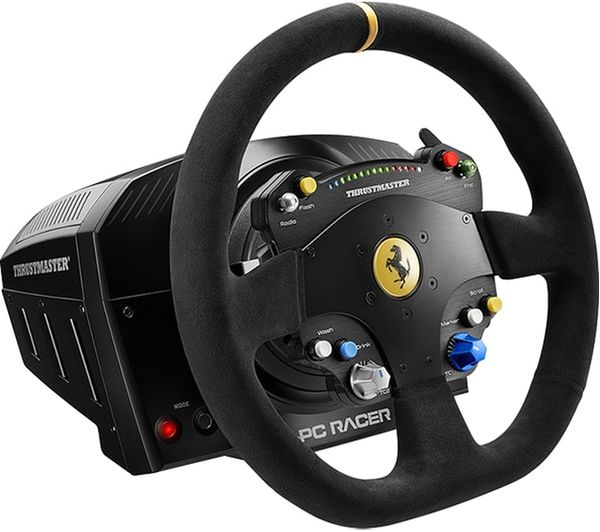THRUSTMASTER TS-PC Racer Ferrari 488 Challenge Edition Racing Wheel - Black, Black