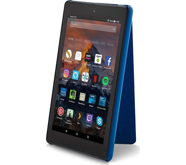 AMAZON 8" AMAZON Fire HD Case - Blue, Blue