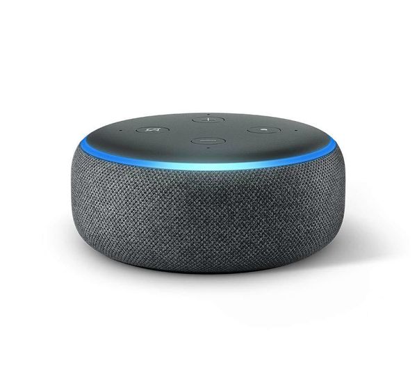 AMAZON Echo Dot (3rd Gen) Smart Speaker with Alexa - Charcoal, Black