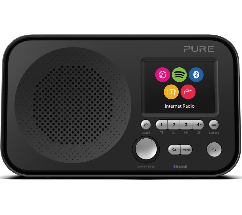 PURE Elan IR5 Portable DAB/FM Smart Bluetooth Radio - Black, Black