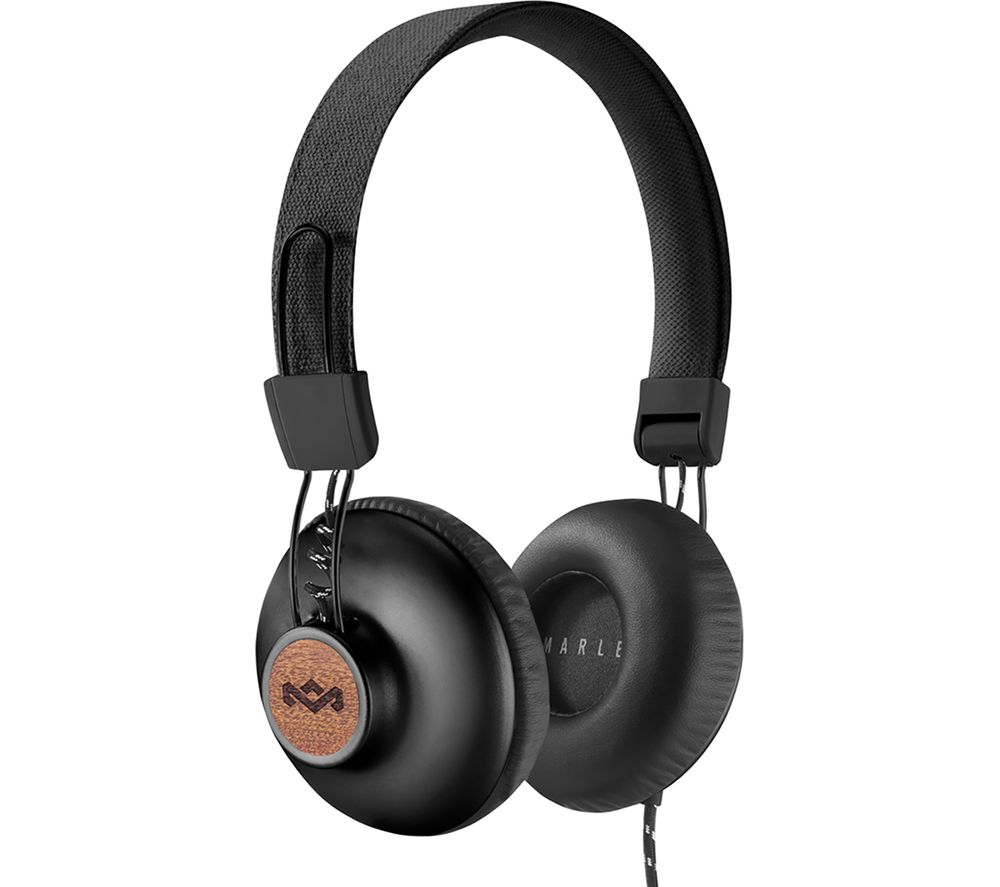 HOUSE OF MARLEY Positive Vibration 2.0 Headphones - Black, Black