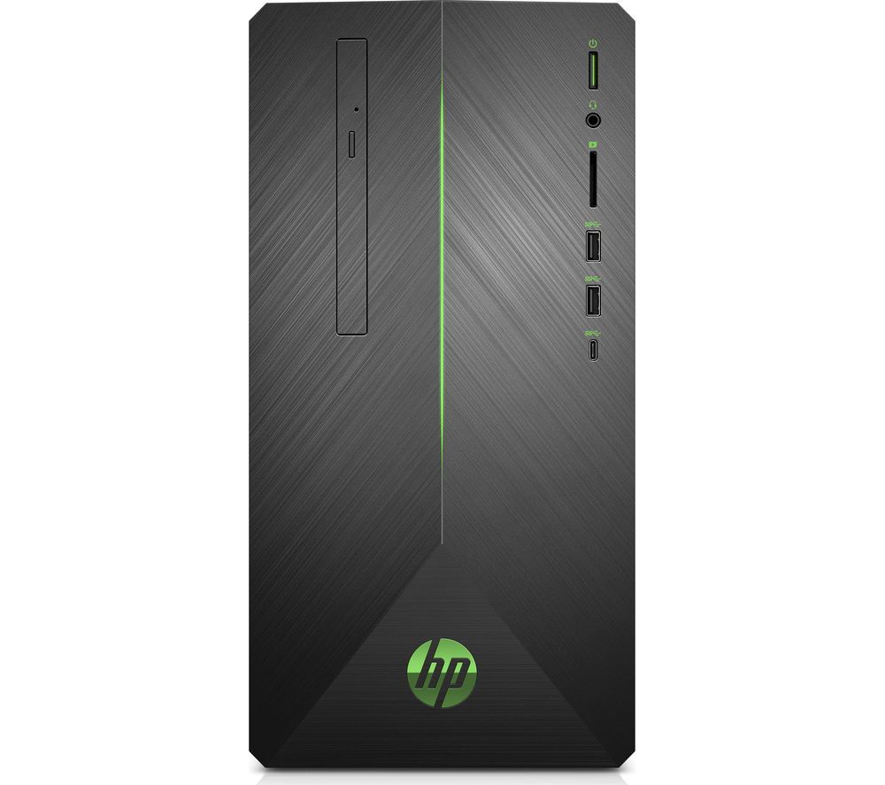 HP Pavilion 690-0035na Intel®� Core™� i5 Desktop PC - 2 TB HDD & 256 GB SSD, Black, Black